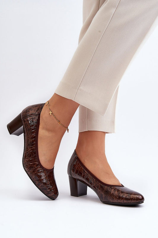 Pumps met dikke hak model 192918 Step in style