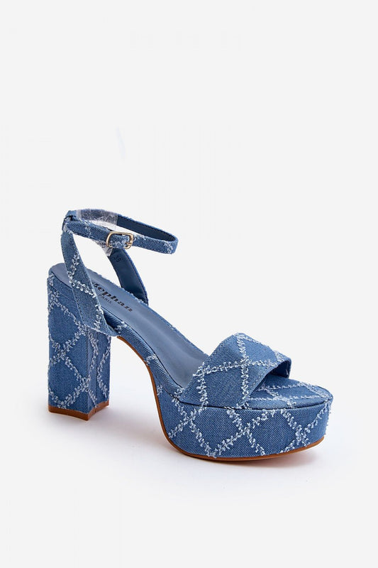 sandalen op hak model 194141 Step in style