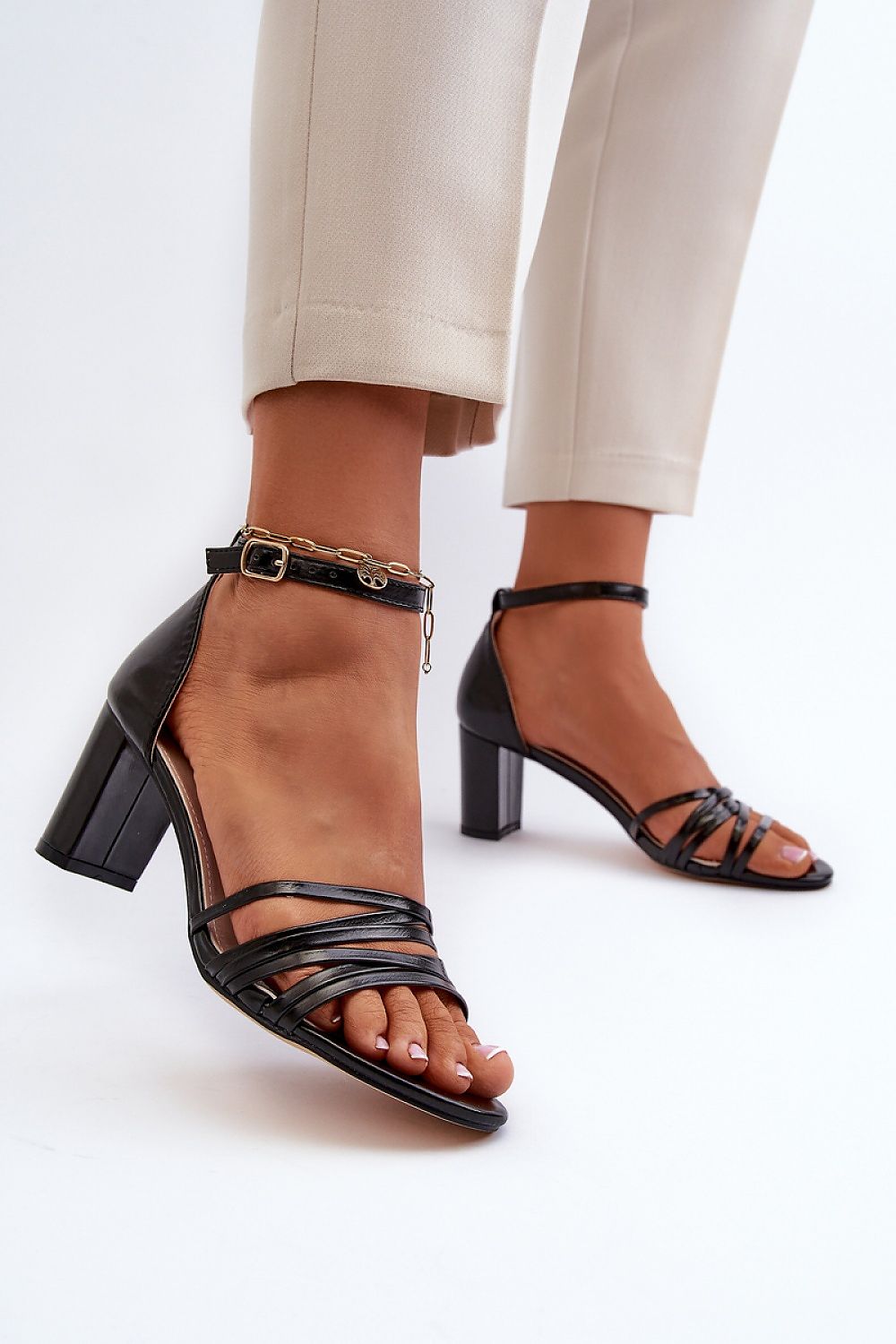 sandalen op hak model 194992 Step in style