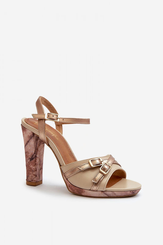 sandalen op hak model 198398 Step in style