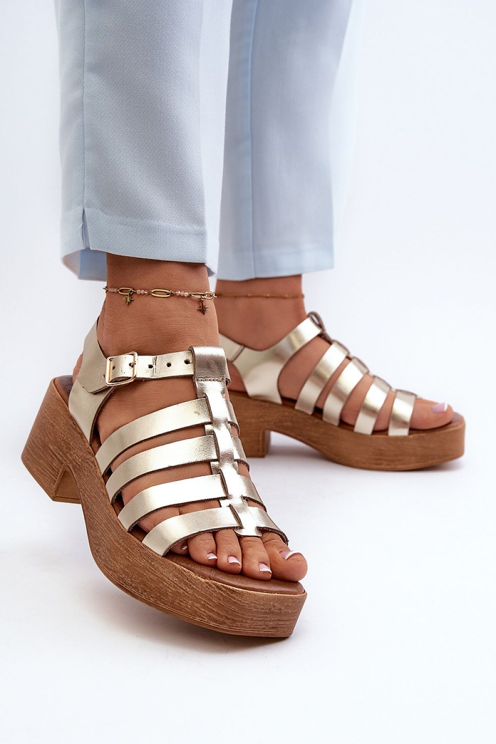 sandalen op hak model 198812 Step in style