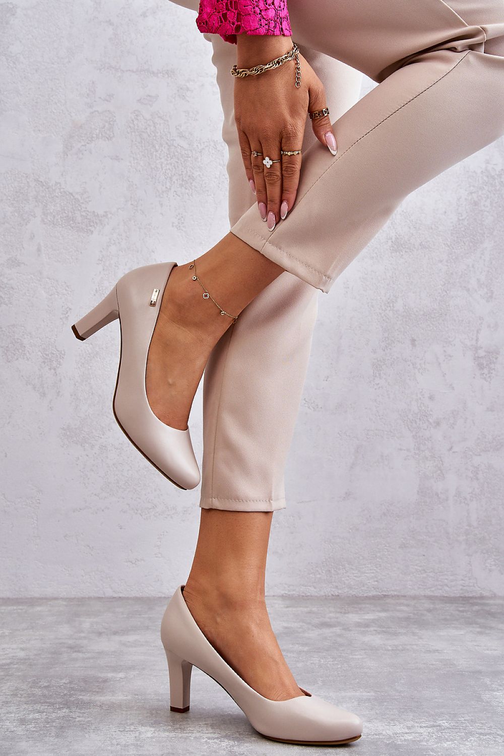Pumps met dikke hak model 206815 Step in style