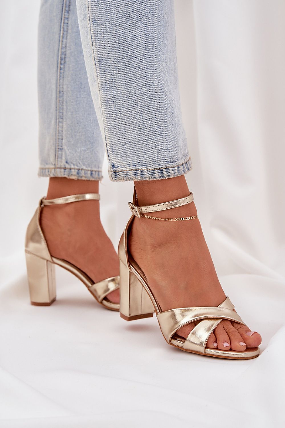sandalen op hak model 210144 Step in style