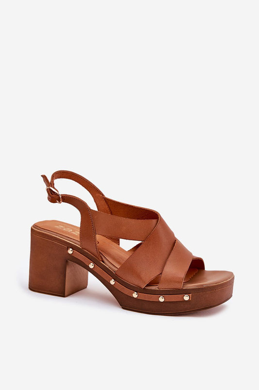 sandalen op hak model 214390 Step in style