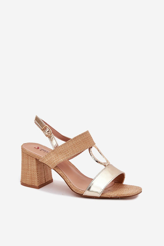 sandalen op hak model 214984 Step in style