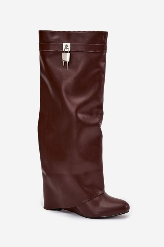 Laarzen met sleehak model 217756 Step in style