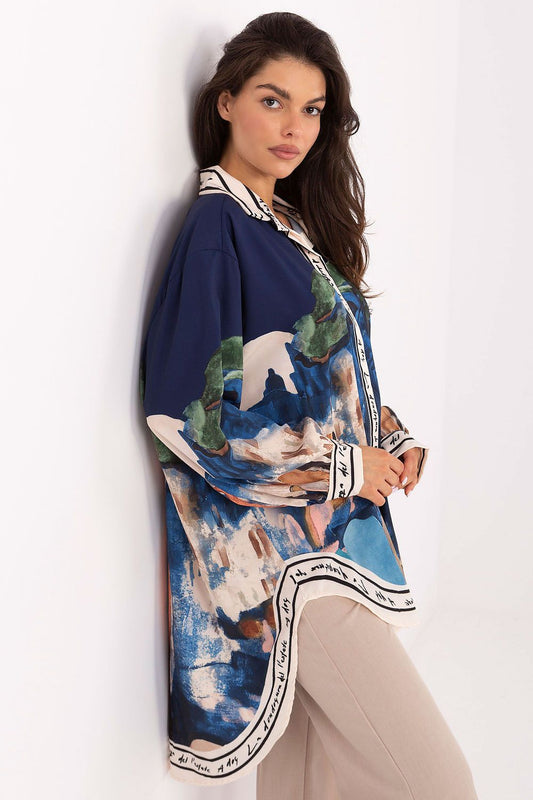Overhemd met lange mouwen model 218393 Rue Paris