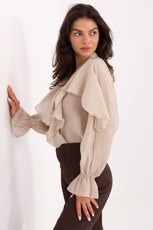 Overhemd met lange mouwen model 218413 Rue Paris
