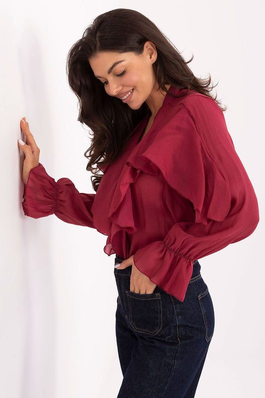 Overhemd met lange mouwen model 218414 Rue Paris