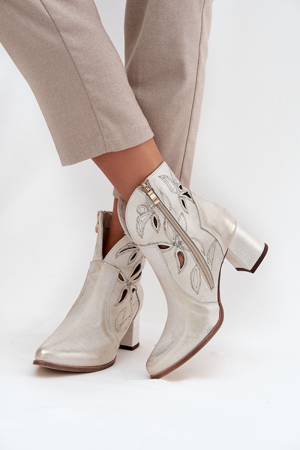 Laarsjes met hoge hak model 219131 Step in style