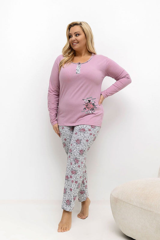 Plus Size Pyjama model 221188 Forever Pink