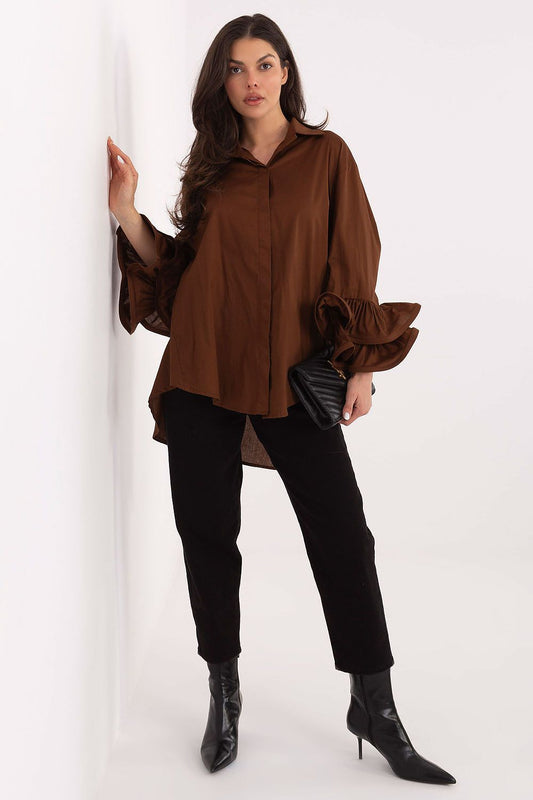 Overhemd met lange mouwen model 222314 Italy Moda