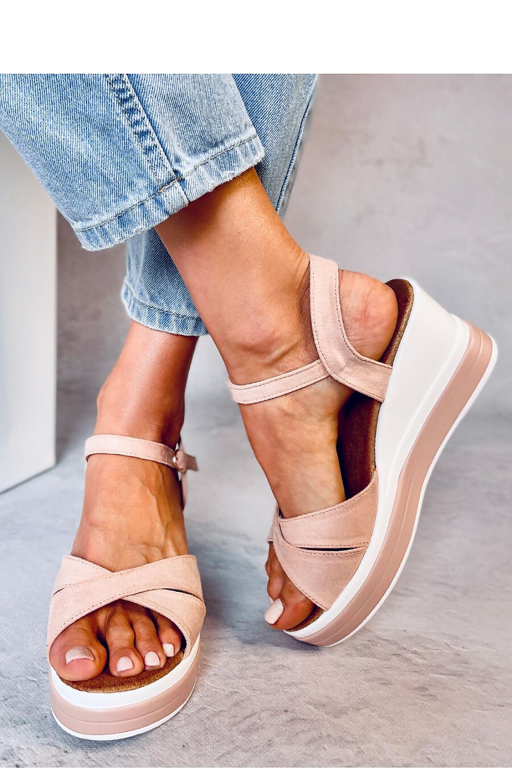 sandalen op hak model 180391 Inello