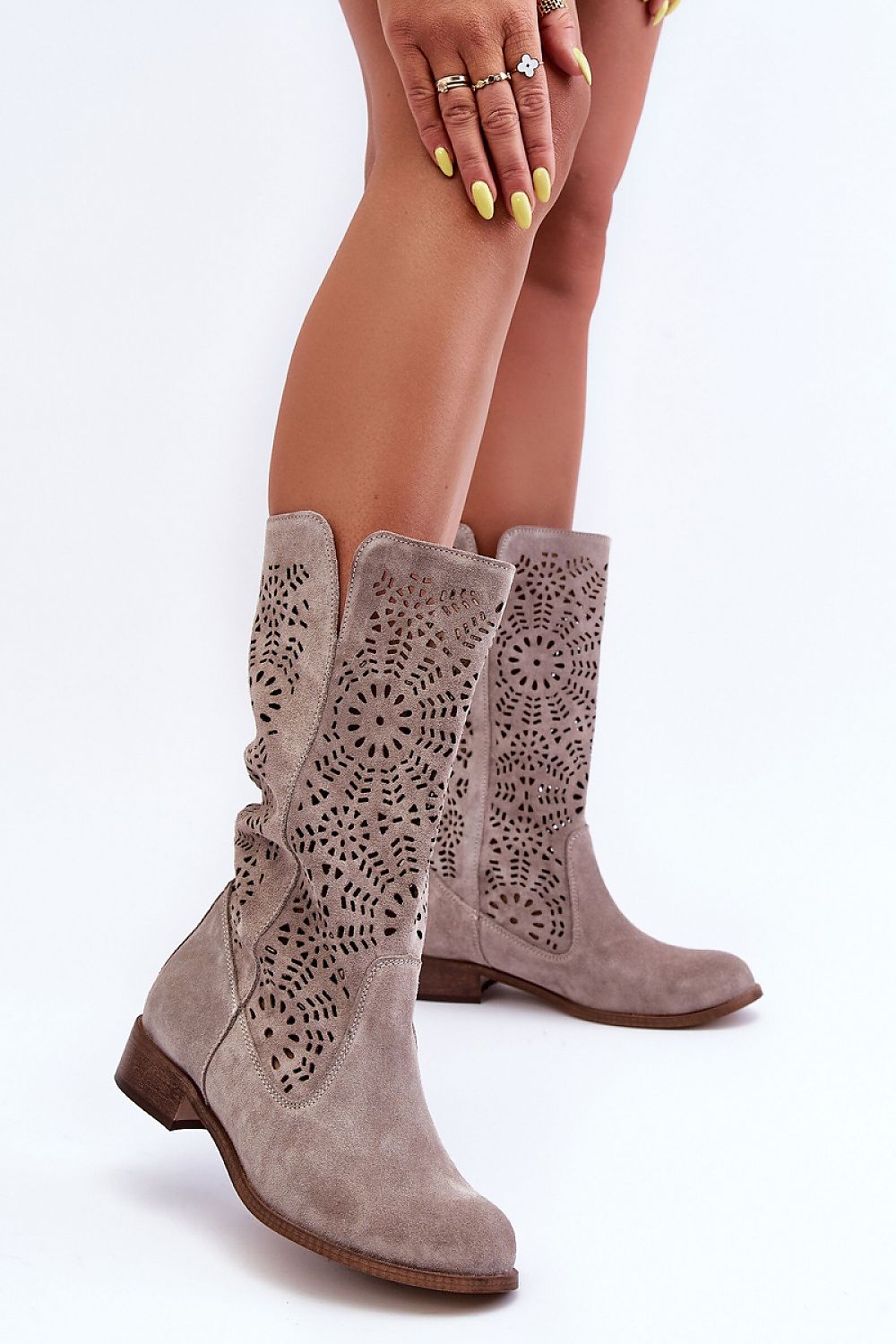 Opengewerkte laarzen model 184037 Step in style
