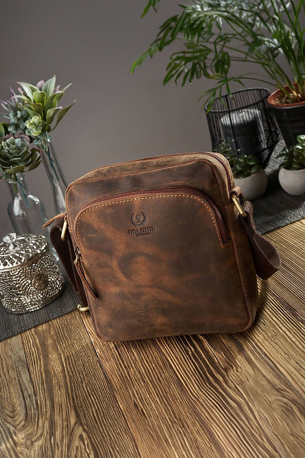  Handtas uit natuurlijke huid model 191535 Galanter 