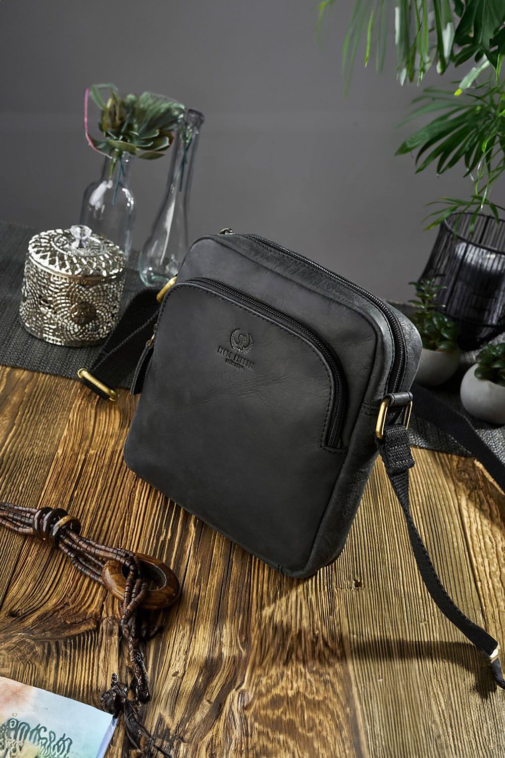  Handtas uit natuurlijke huid model 191536 Galanter 