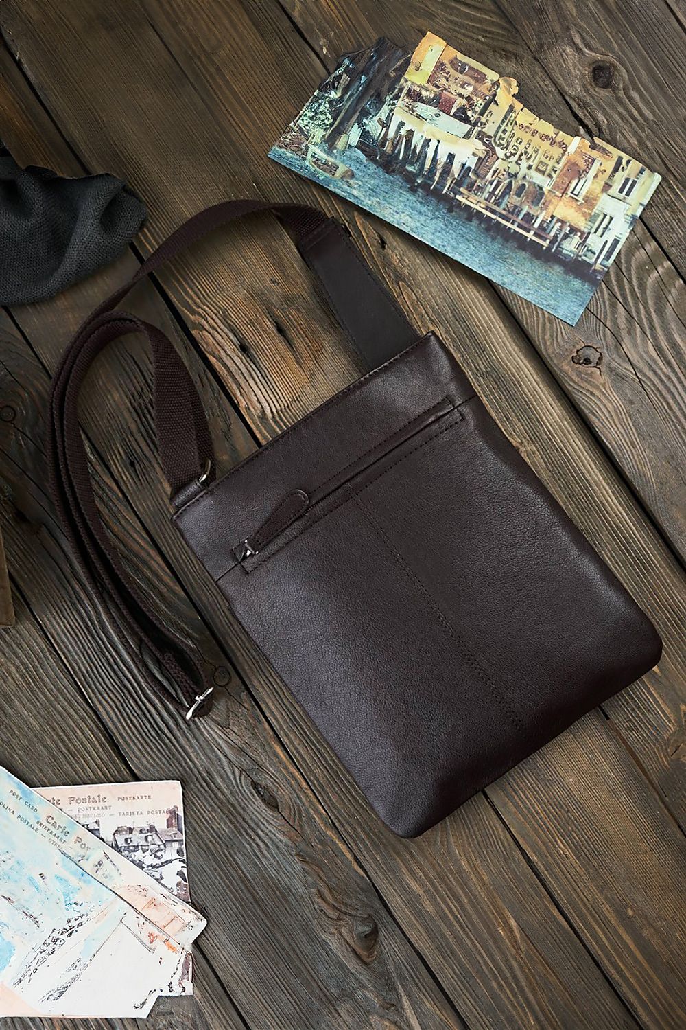  Handtas uit natuurlijke huid model 191539 Galanter 