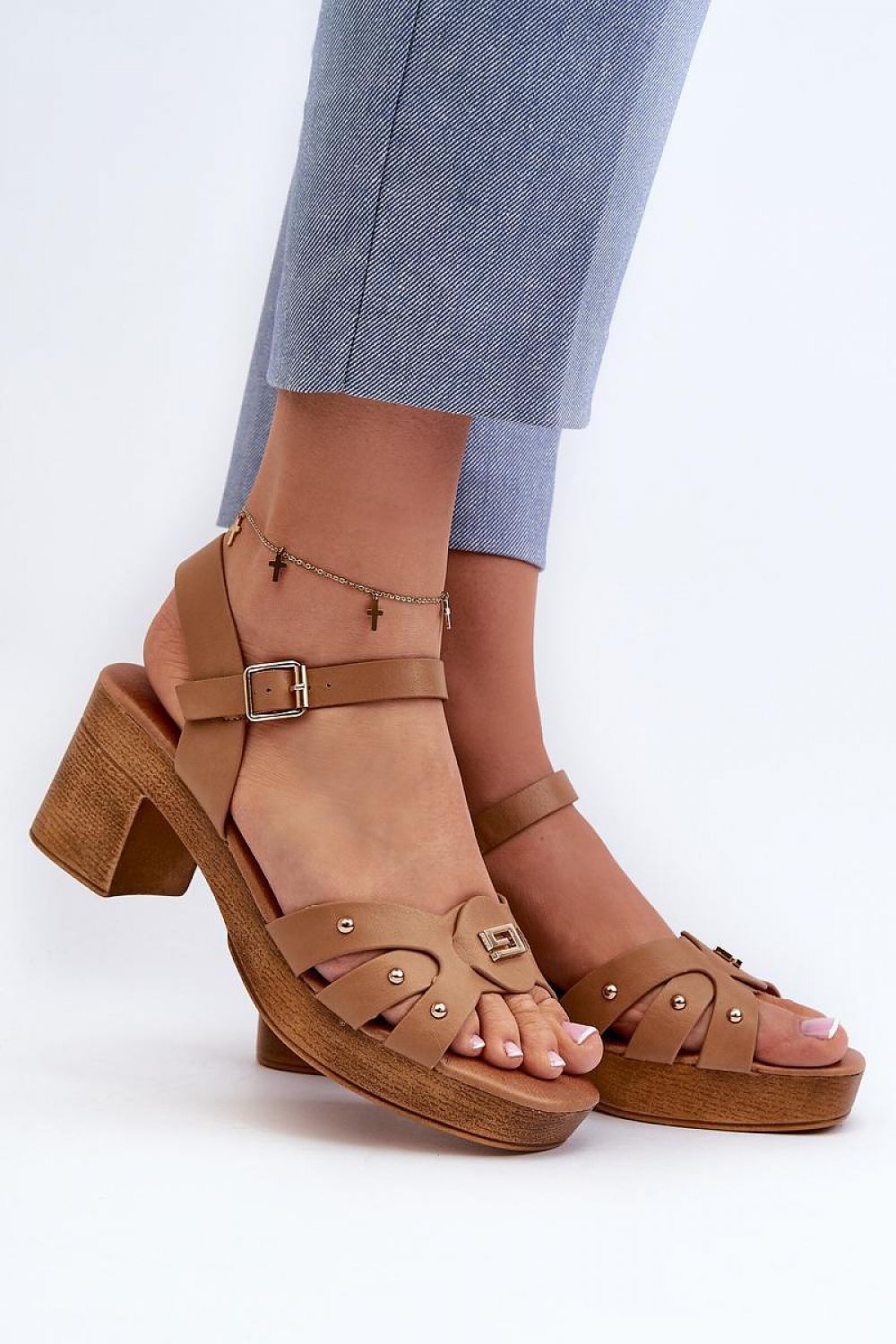  sandalen op hak model 196336 Step in style 