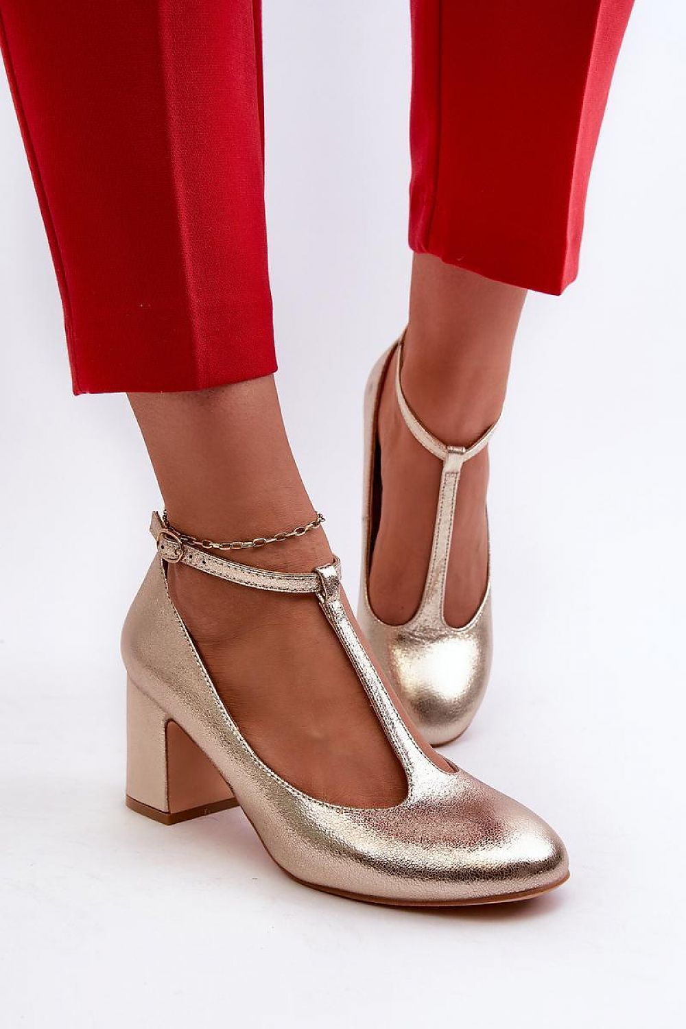  Pumps met dikke hak model 197241 Step in style 