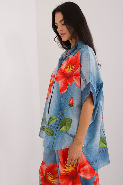  Overhemd met korte mouwen model 198386 Italy Moda 
