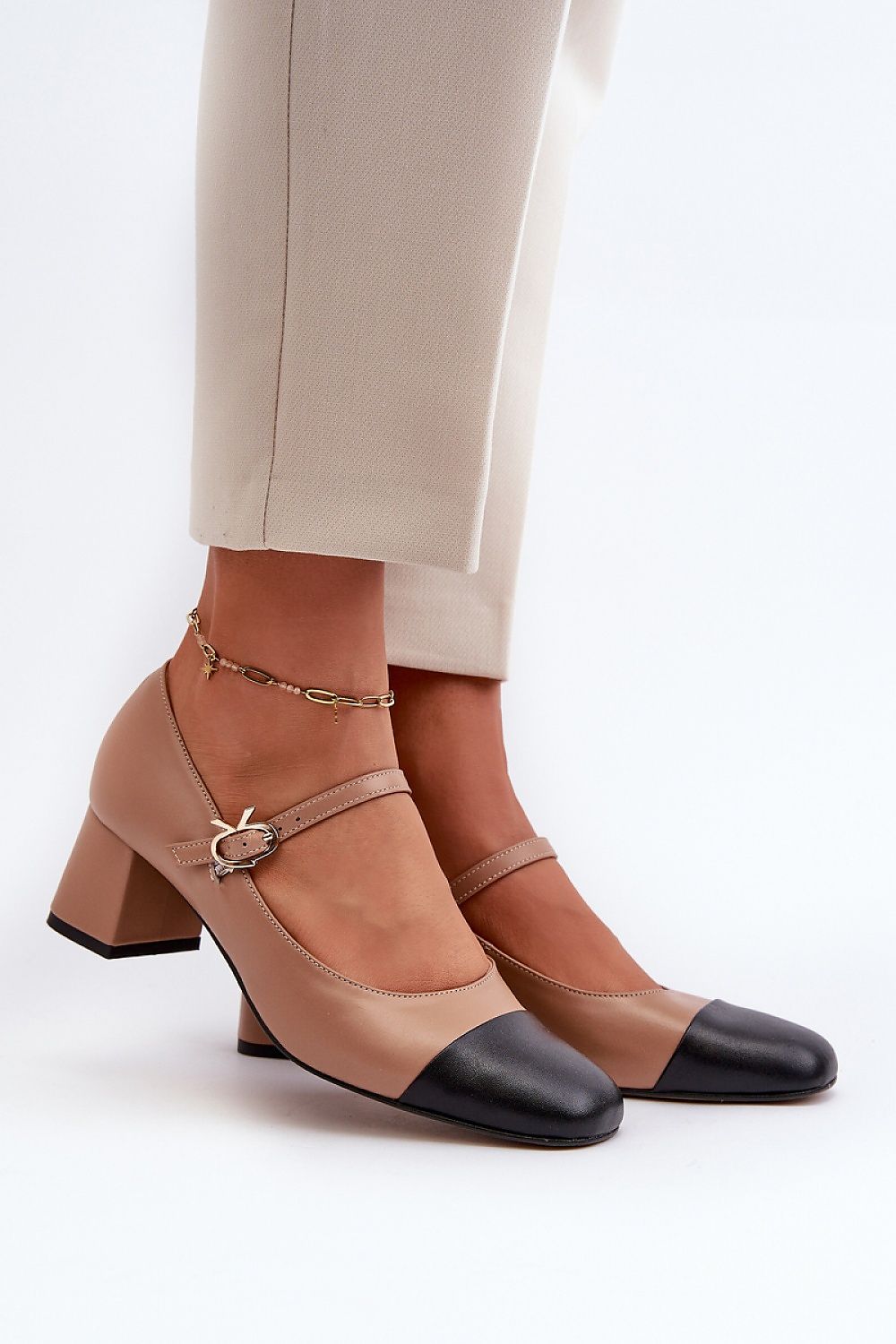  Pumps met dikke hak model 198727 Step in style 