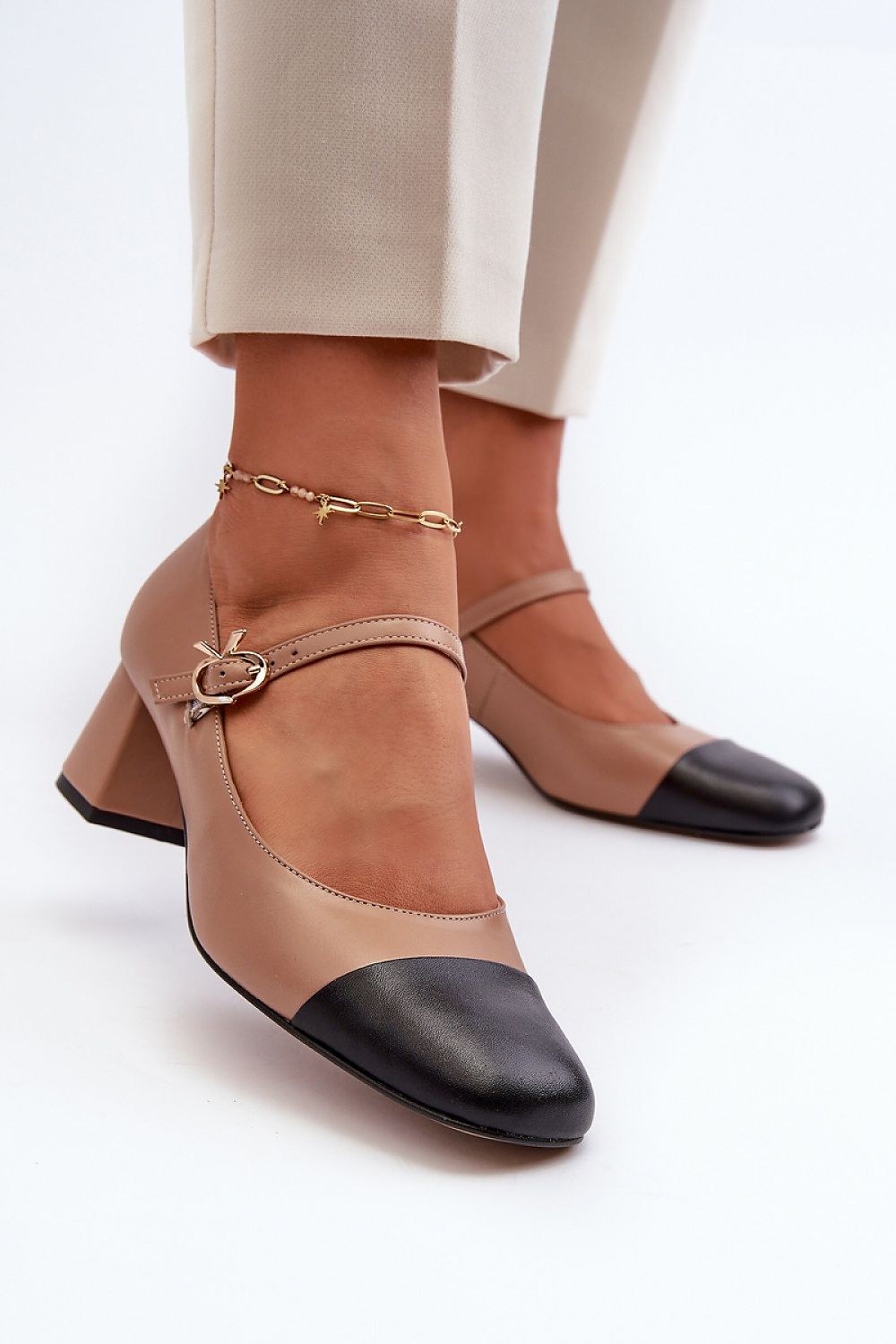  Pumps met dikke hak model 198727 Step in style 