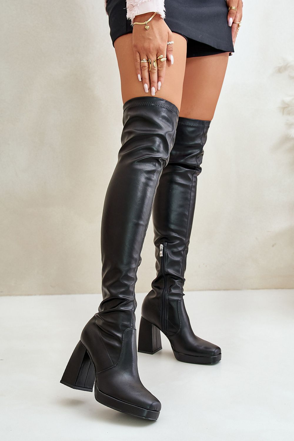  Laarzen met hoge hakken model 199862 Step in style 
