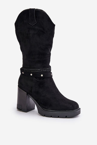  Laarzen met hoge hakken model 201023 Step in style 