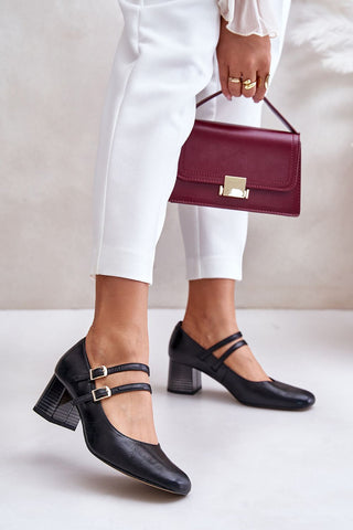  Pumps met dikke hak model 201324 Step in style 