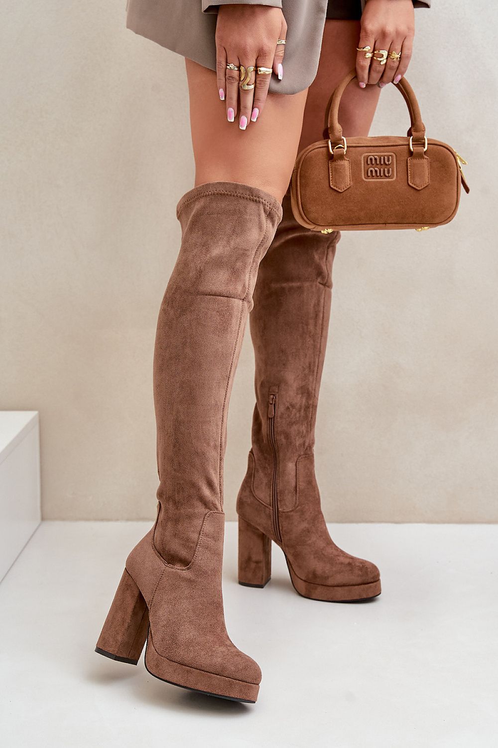  Laarzen met hoge hakken model 203507 Step in style 