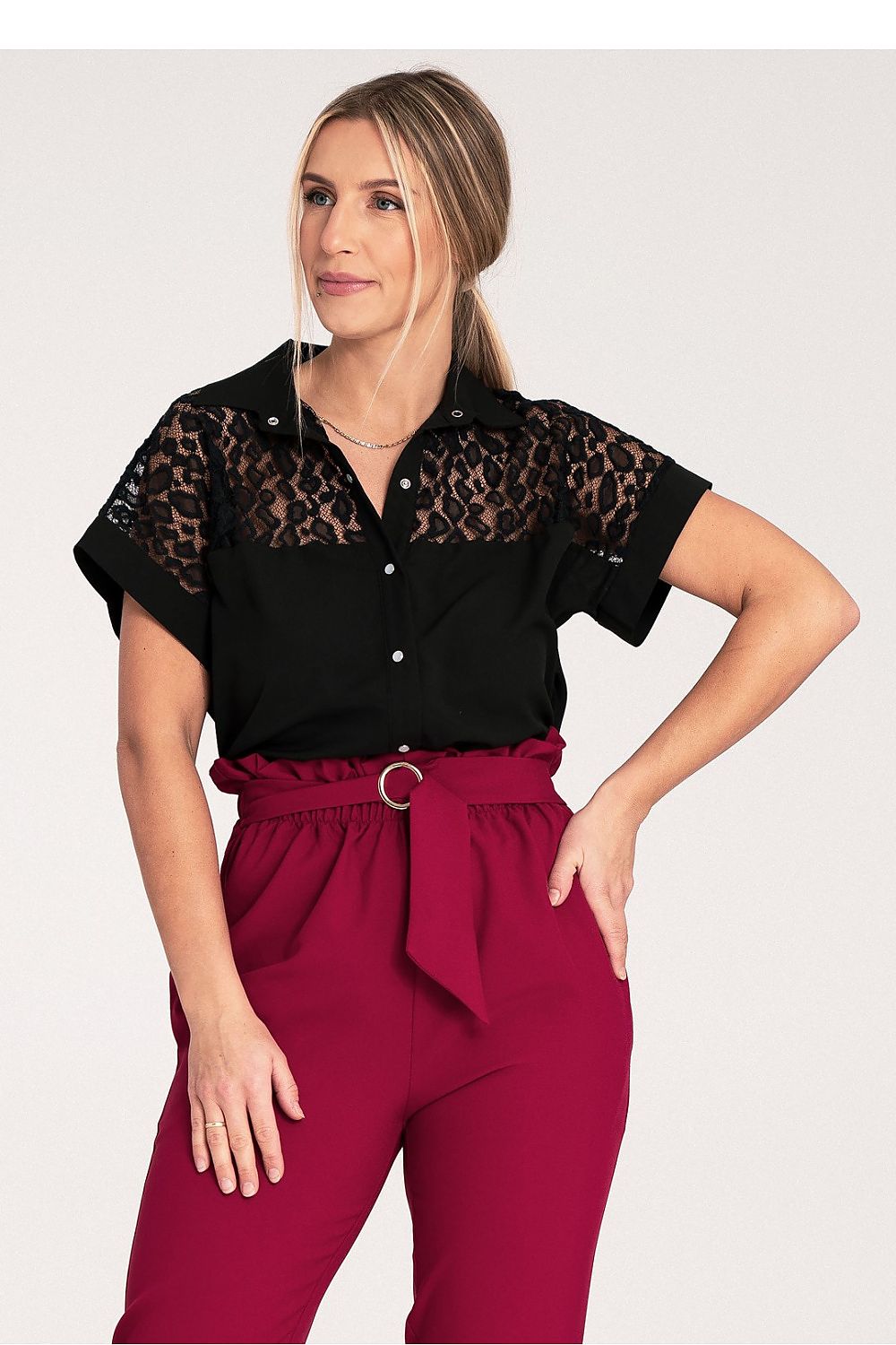  Overhemd met korte mouwen model 204319 Figl 