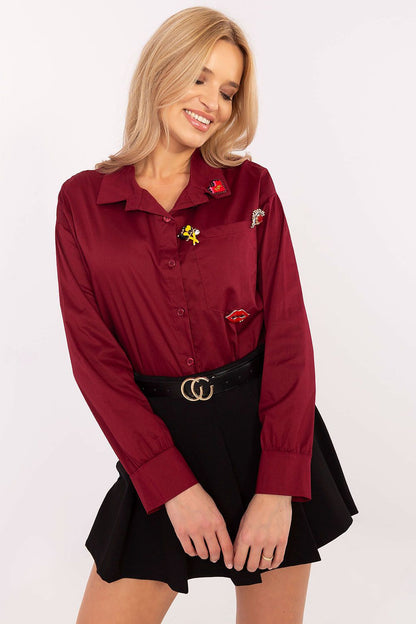  Overhemd met lange mouwen model 204357 Italy Moda 