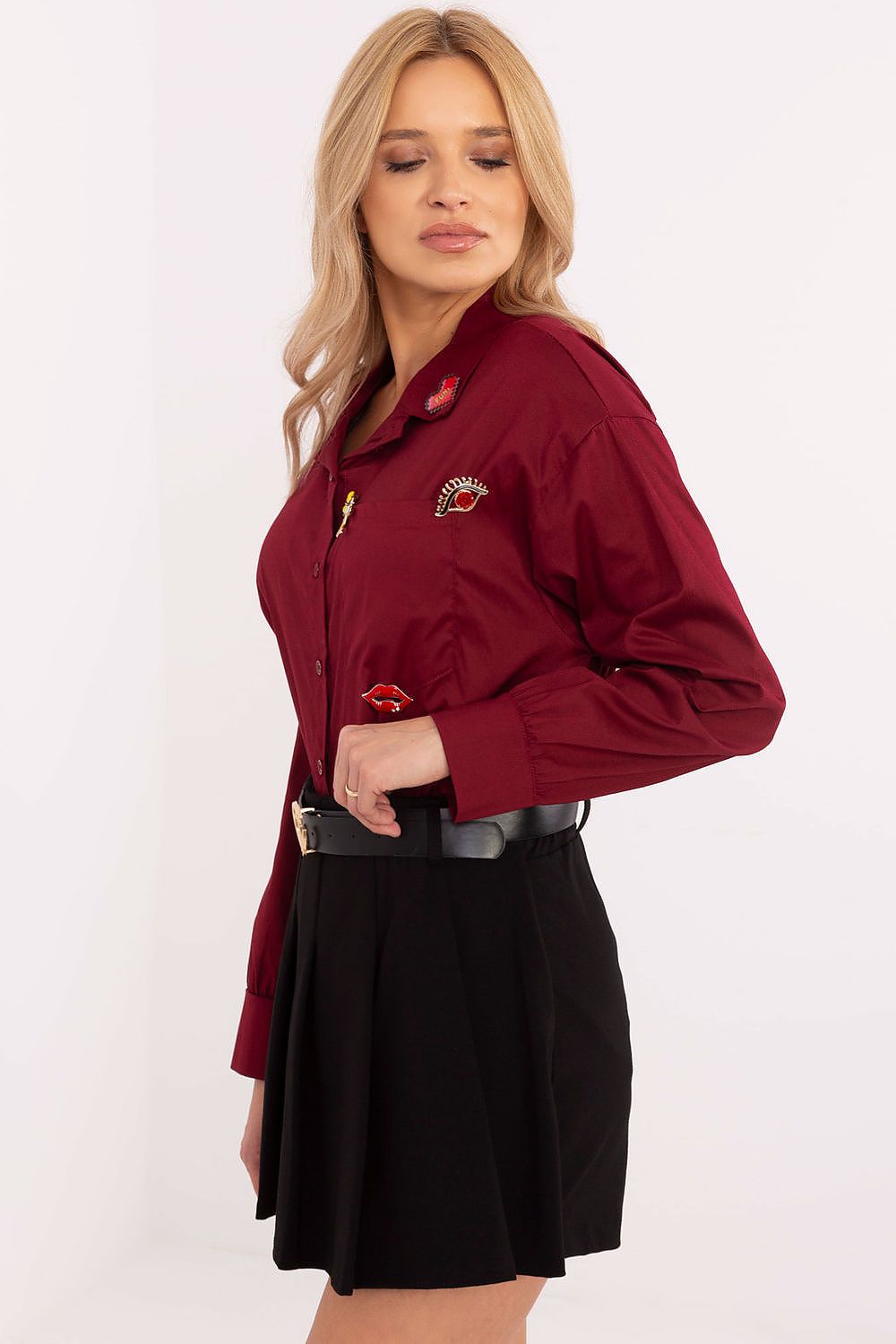  Overhemd met lange mouwen model 204357 Italy Moda 