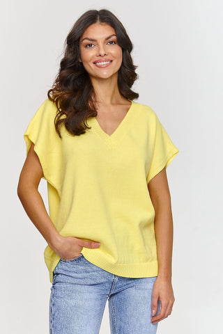  mouwloze trui model 209732 Makadamia 