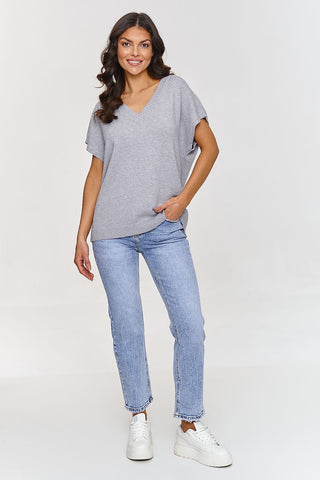  mouwloze trui model 209733 Makadamia 