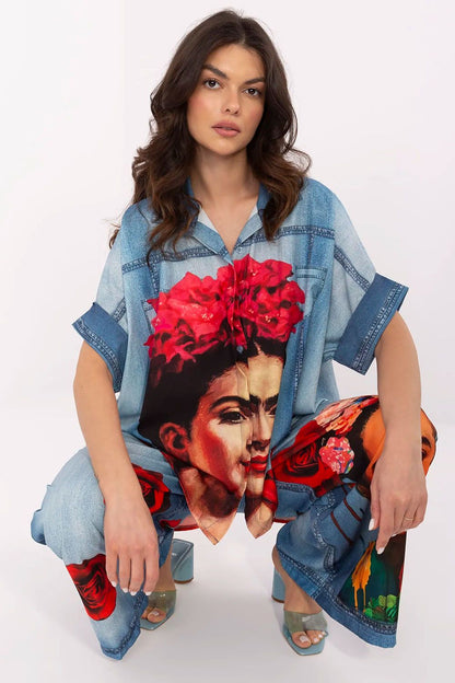  Overhemd met korte mouwen model 210032 Italy Moda 