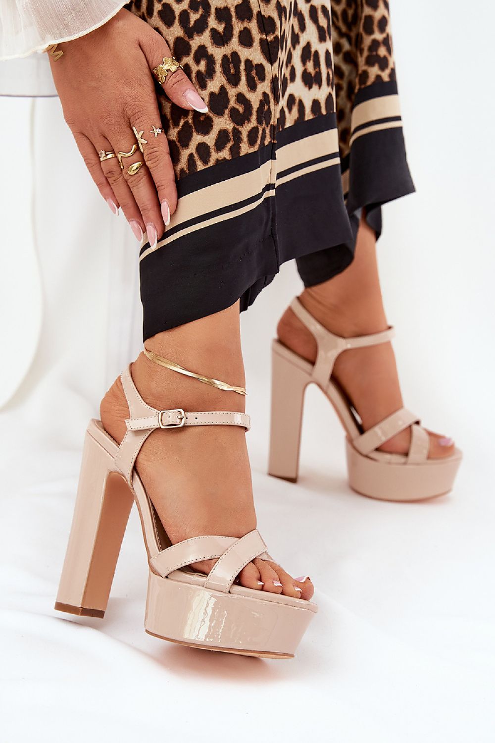  sandalen op hak model 210802 Step in style 