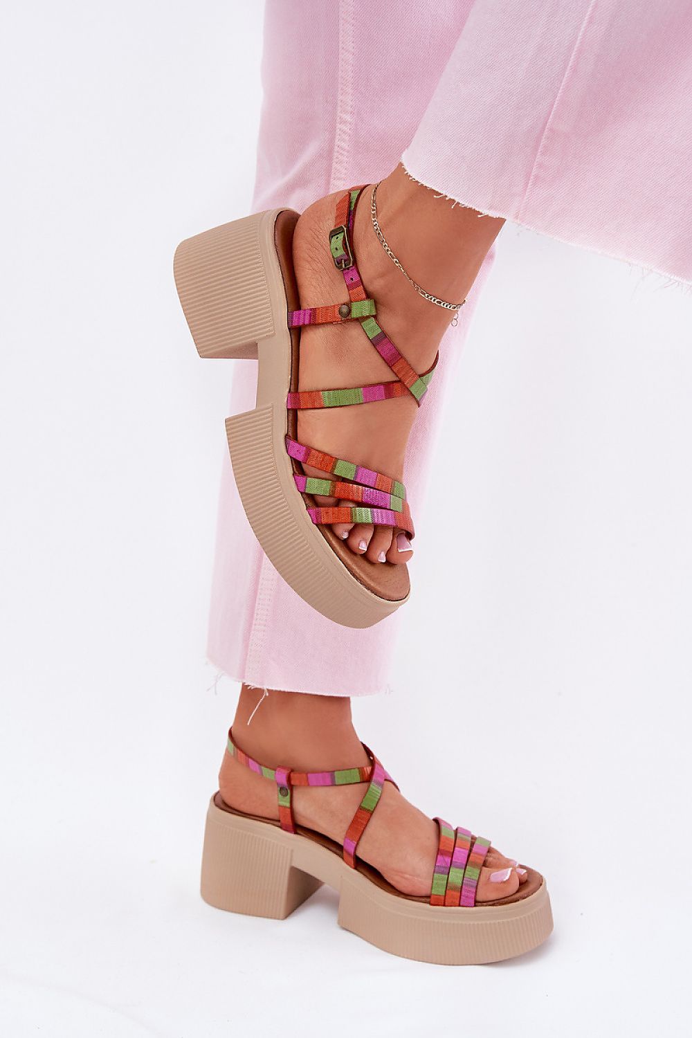  sandalen op hak model 215023 Step in style 