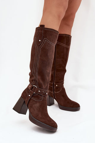  Laarzen met hoge hakken model 216795 Step in style 