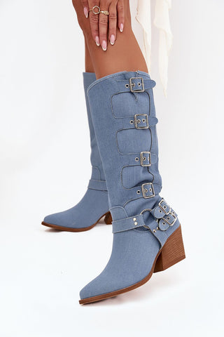  Laarzen met hoge hakken model 217817 Step in style 