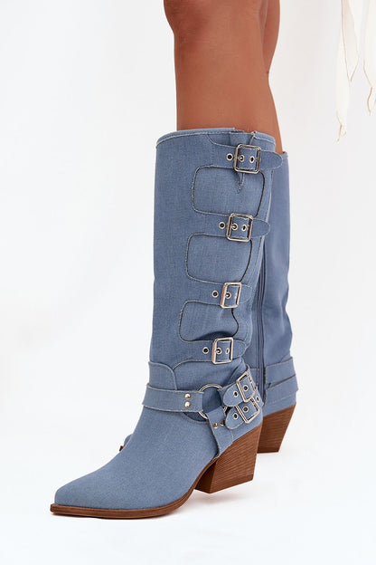  Laarzen met hoge hakken model 217817 Step in style 
