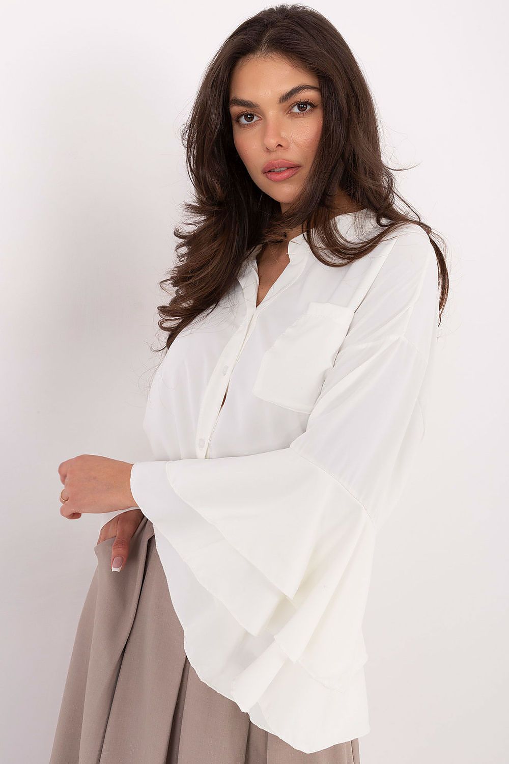  Overhemd met lange mouwen model 219446 Rue Paris 