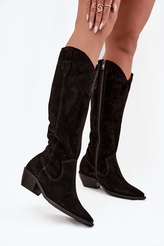  Laarzen met hoge hakken model 220210 Step in style 