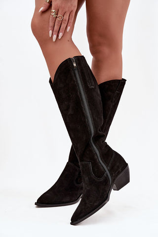 Laarzen met hoge hakken model 220210 Step in style 