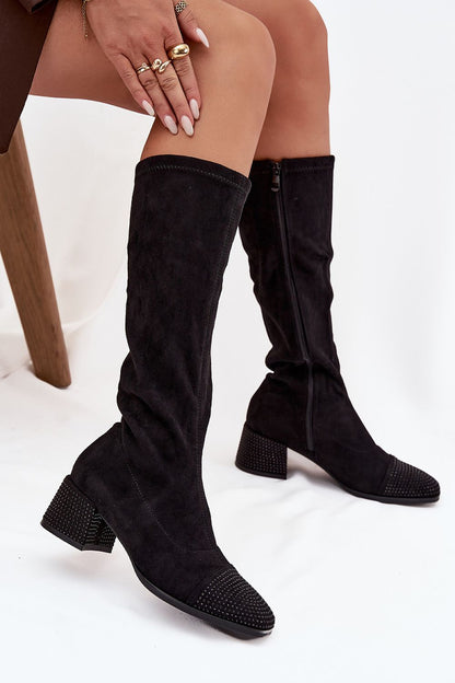  Laarzen met hoge hakken model 220220 Step in style 