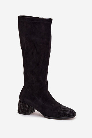  Laarzen met hoge hakken model 220220 Step in style 