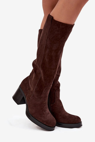  Laarzen met hoge hakken model 220223 Step in style 
