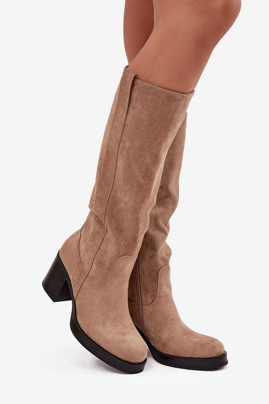  Laarzen met hoge hakken model 220225 Step in style 