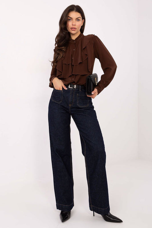  Overhemd met lange mouwen model 220563 Rue Paris 