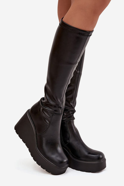  Laarzen met sleehak model 220718 Step in style 